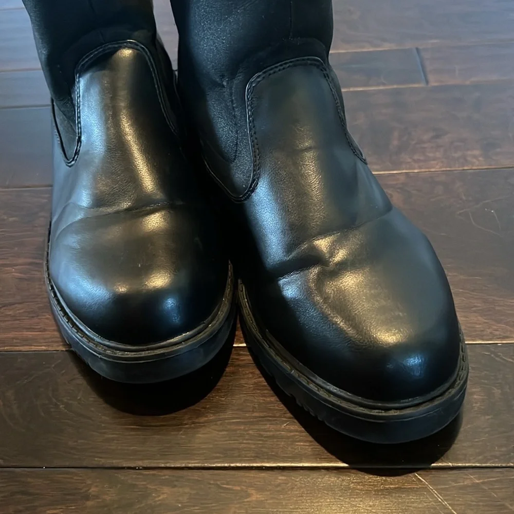 Weatherproof men’s black dressy boots 13